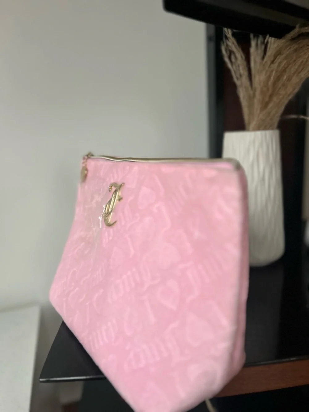 Juicy Couture Pink Velvet make up Cosmetic Pouch